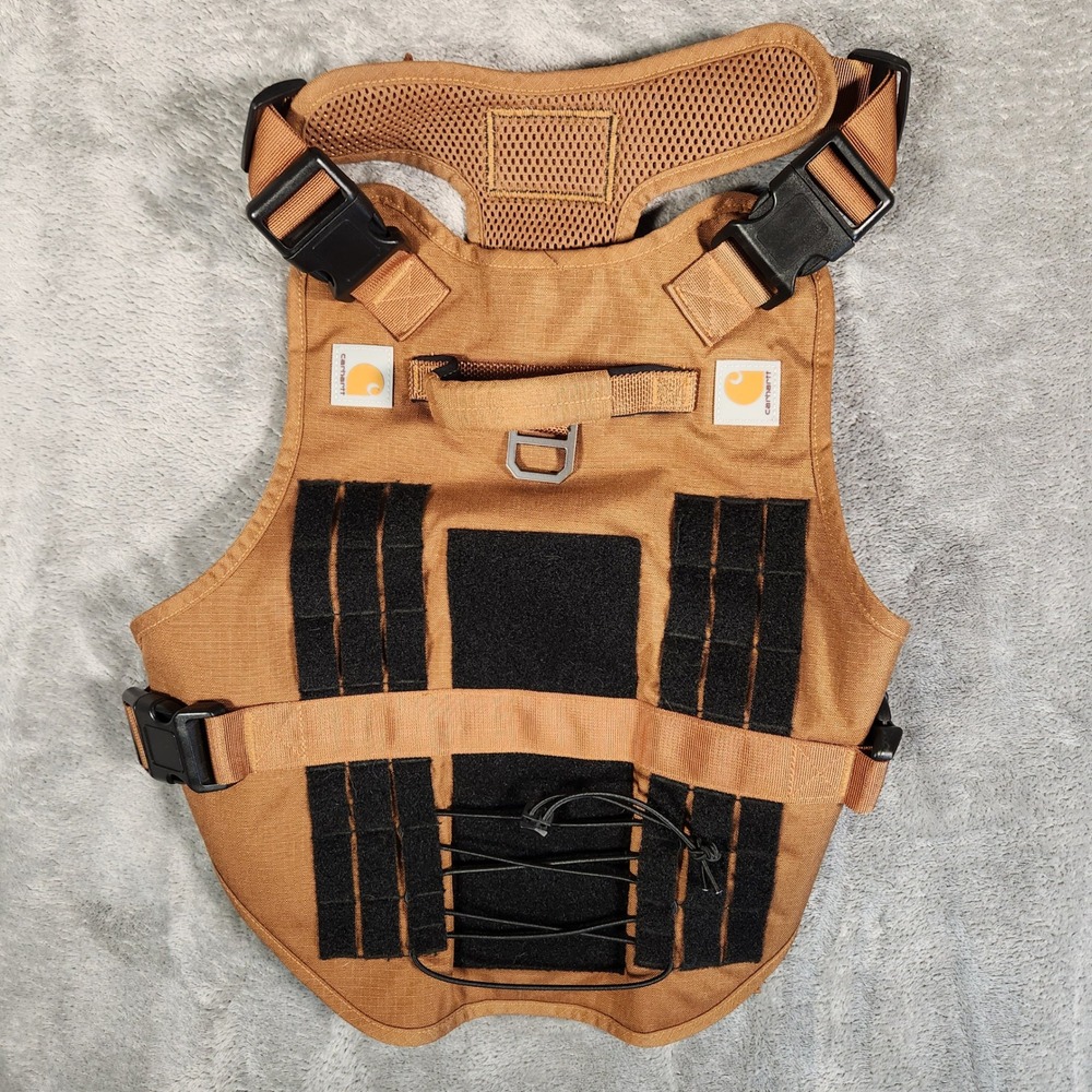 Carhartt Training Vest Dog Harness Brown Excellent Tactical Mesh P0342-1-BRN